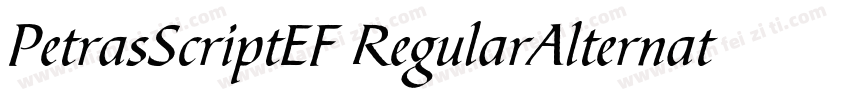 PetrasScriptEF RegularAlternate字体转换